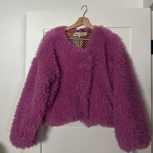 NWT Free People Lena Teddy Jacket S